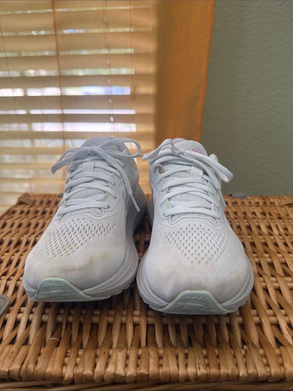 ASICS GT-1000 in an all-white color-way, pre-loved